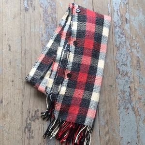 Woolrich plaid scarf